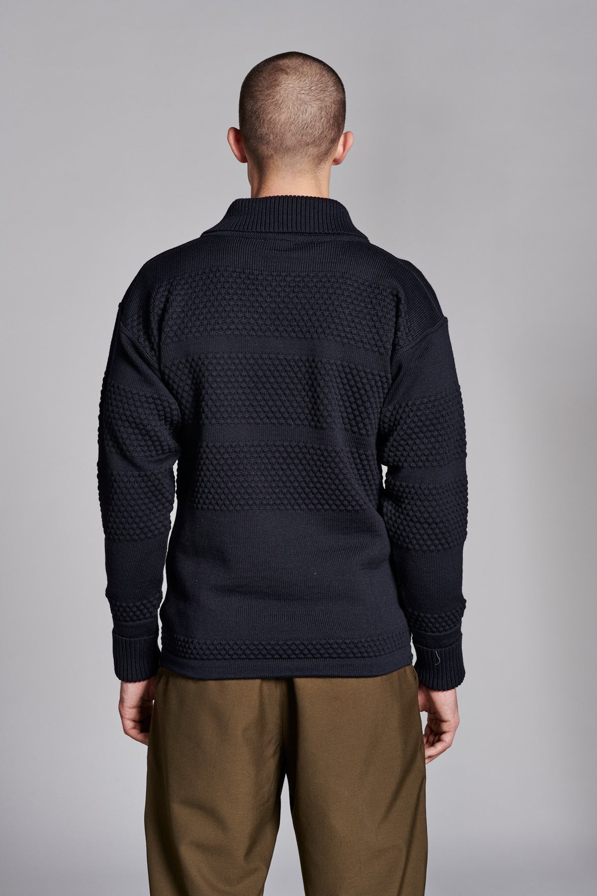 Fisherman short zip | navy blue