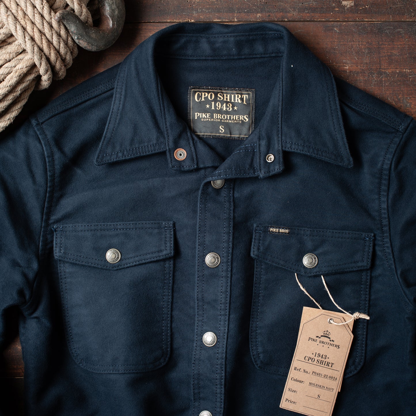 1943 CPO Shirt Moleskin | navy