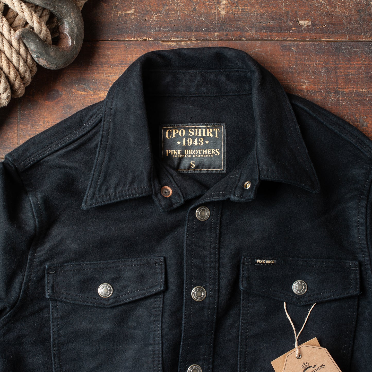 1943 CPO Shirt Moleskin | sulphur black