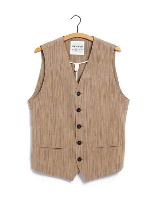 Daniel casual suit waistcoat | sepia