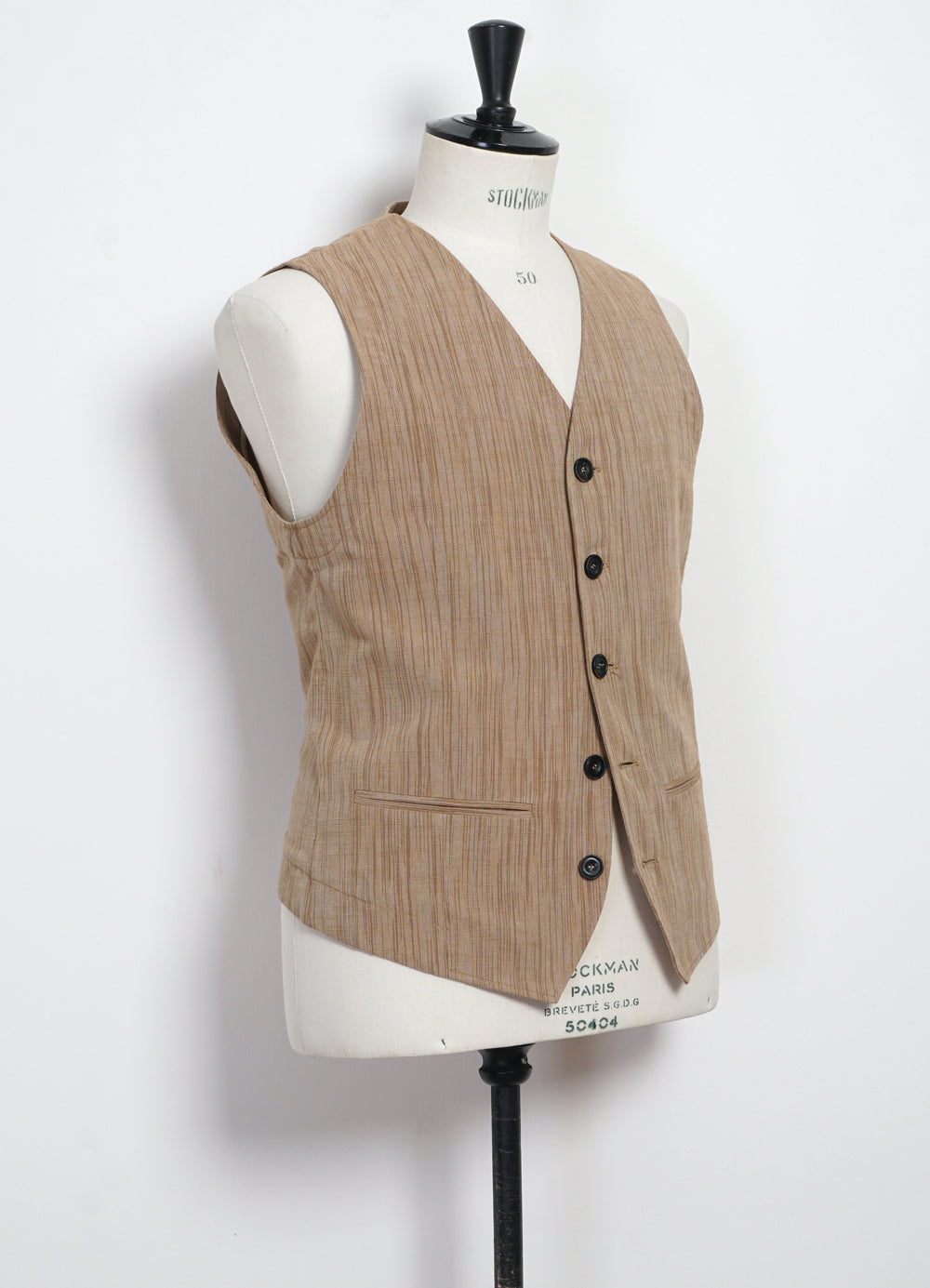 Daniel casual suit waistcoat | sepia