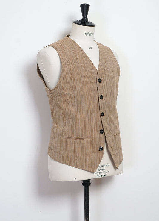 Daniel casual suit waistcoat | sepia