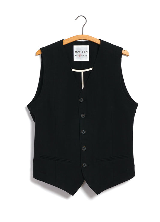 Daniel Classic Waistcoat | black panama