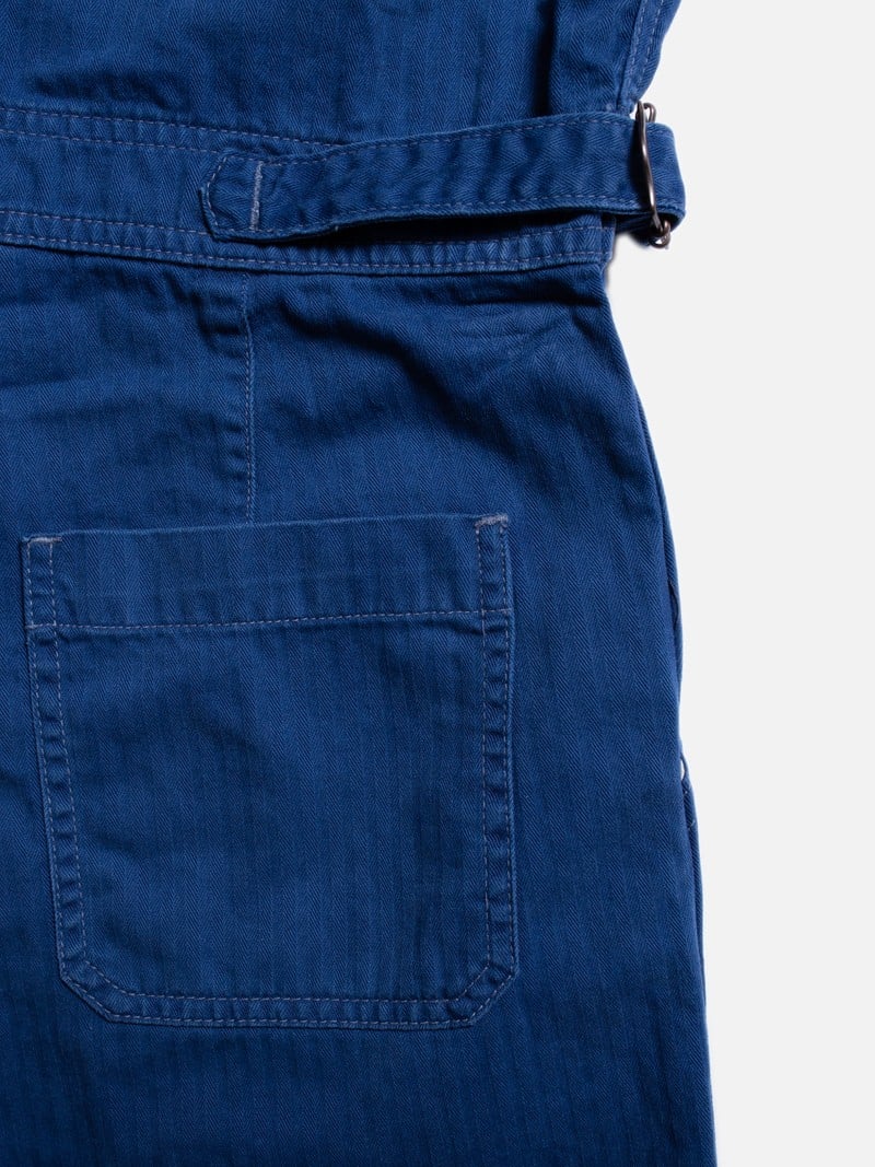 Ella Herringbone Boilersuit | blue