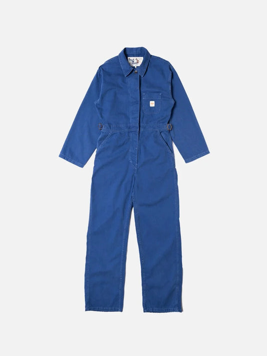 Ella Herringbone Boilersuit | blue