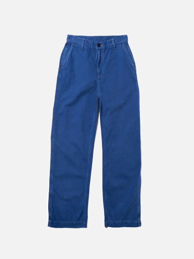 Wendy Herringbone Pants | blue