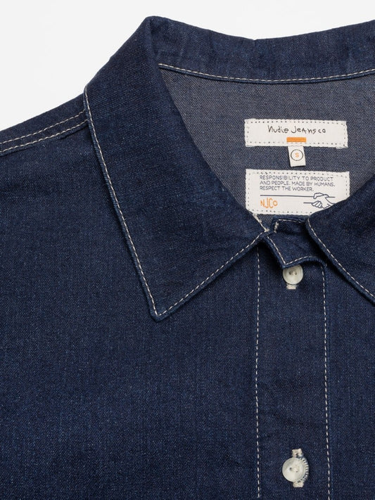 Lina the Painter denim shirt | dark blue