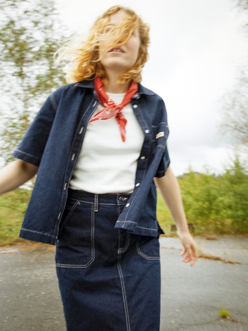 Lina the Painter denim shirt | dark blue