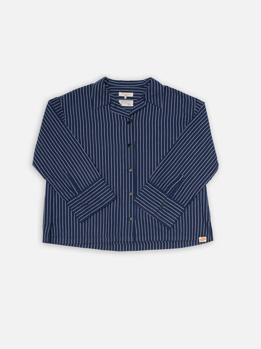 Jutta shirt | striped cotton blue