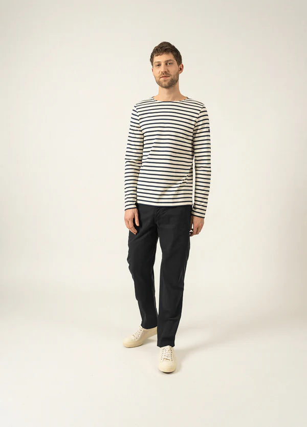 Minquiers unisex t-shirt | ecru/marine