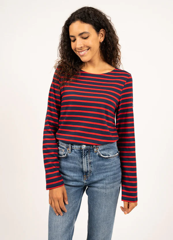 Minquiers unisex t-shirt | marine/tulipe