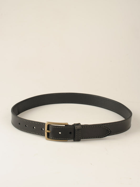 35mm Kantsyet bælte sort | Vejstrup messing