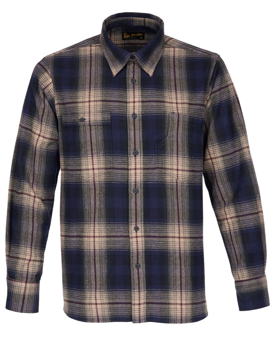 1937 Roamer Shirt Flannel | blue/beige
