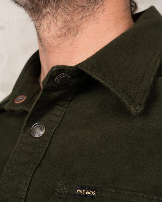 1943 CPO Shirt Moleskin | moss