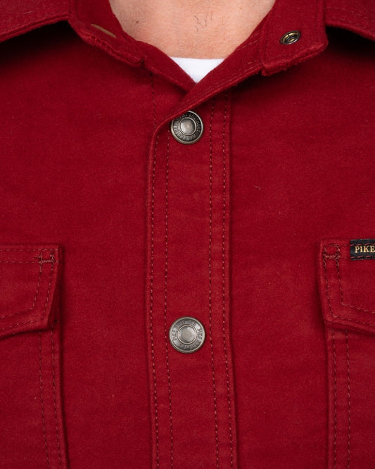 1943 CPO Shirt Moleskin | dark red