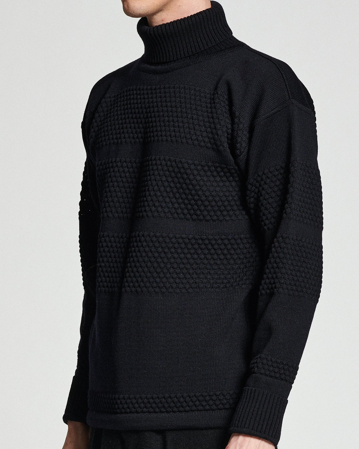 Fisherman sweater | navy blue