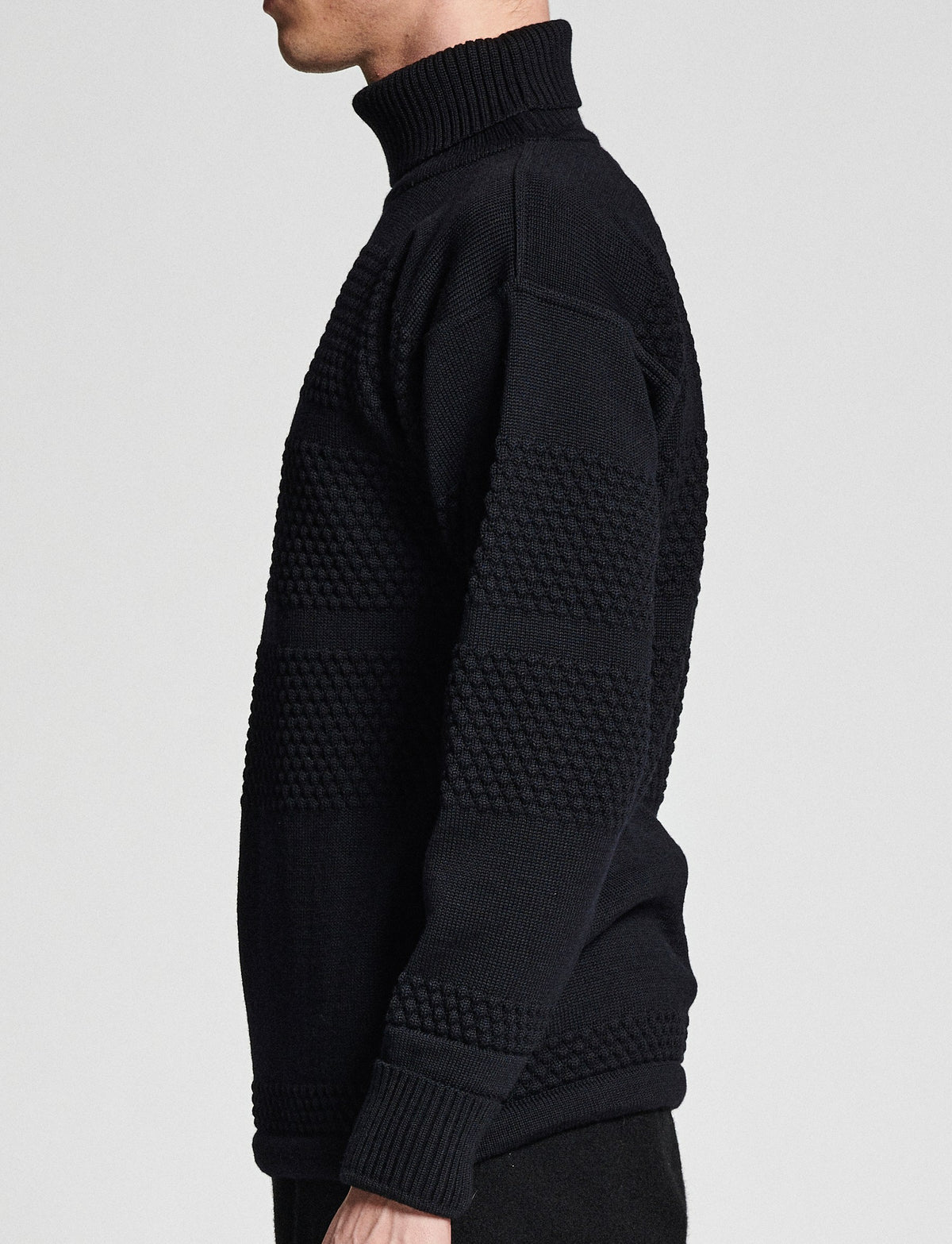 Fisherman sweater | navy blue