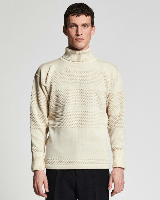 Fisherman | høj hals | natural white