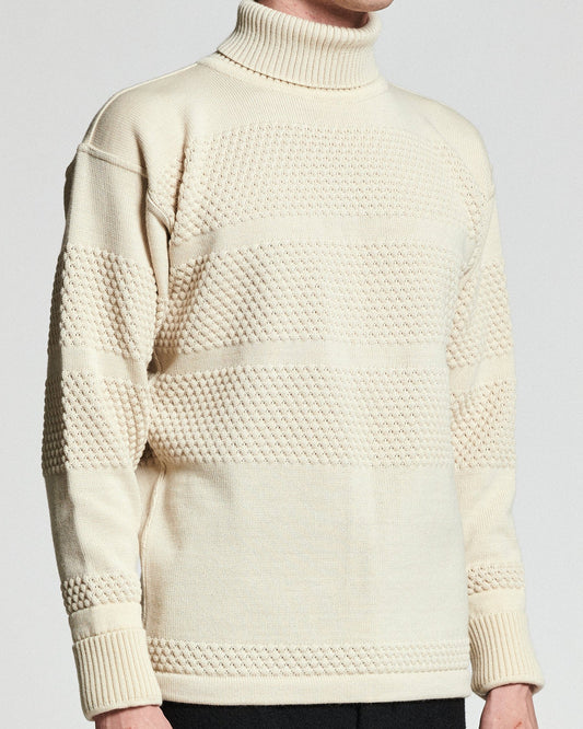 Fisherman | høj hals | natural white