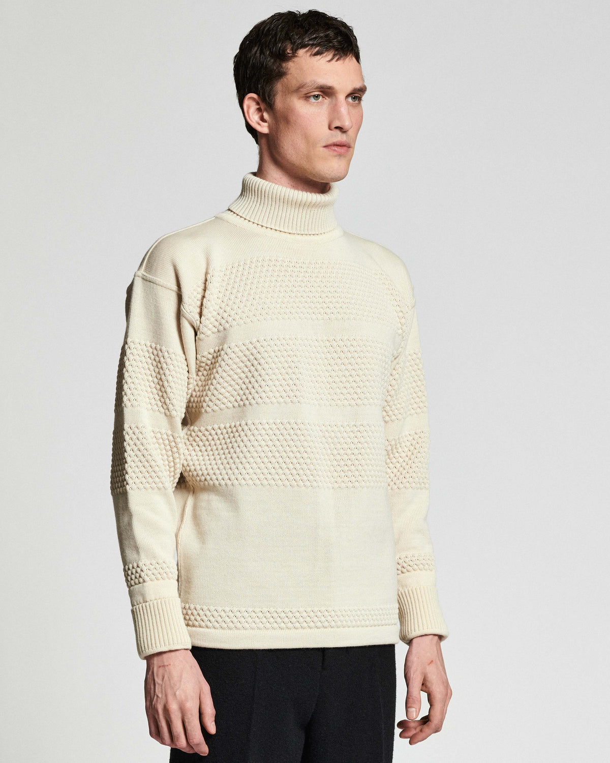 Fisherman sweater | natural white