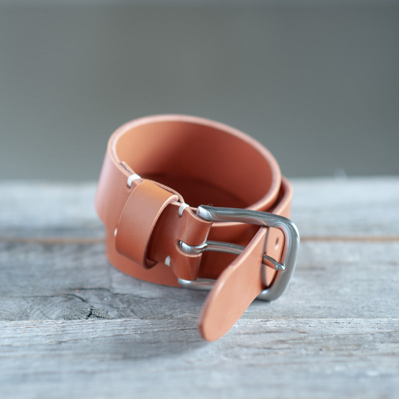 40mm Full grain | Flintholm nikkel satin