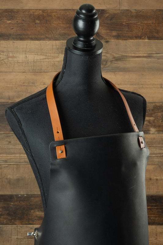 Læderforklæde | hector sort