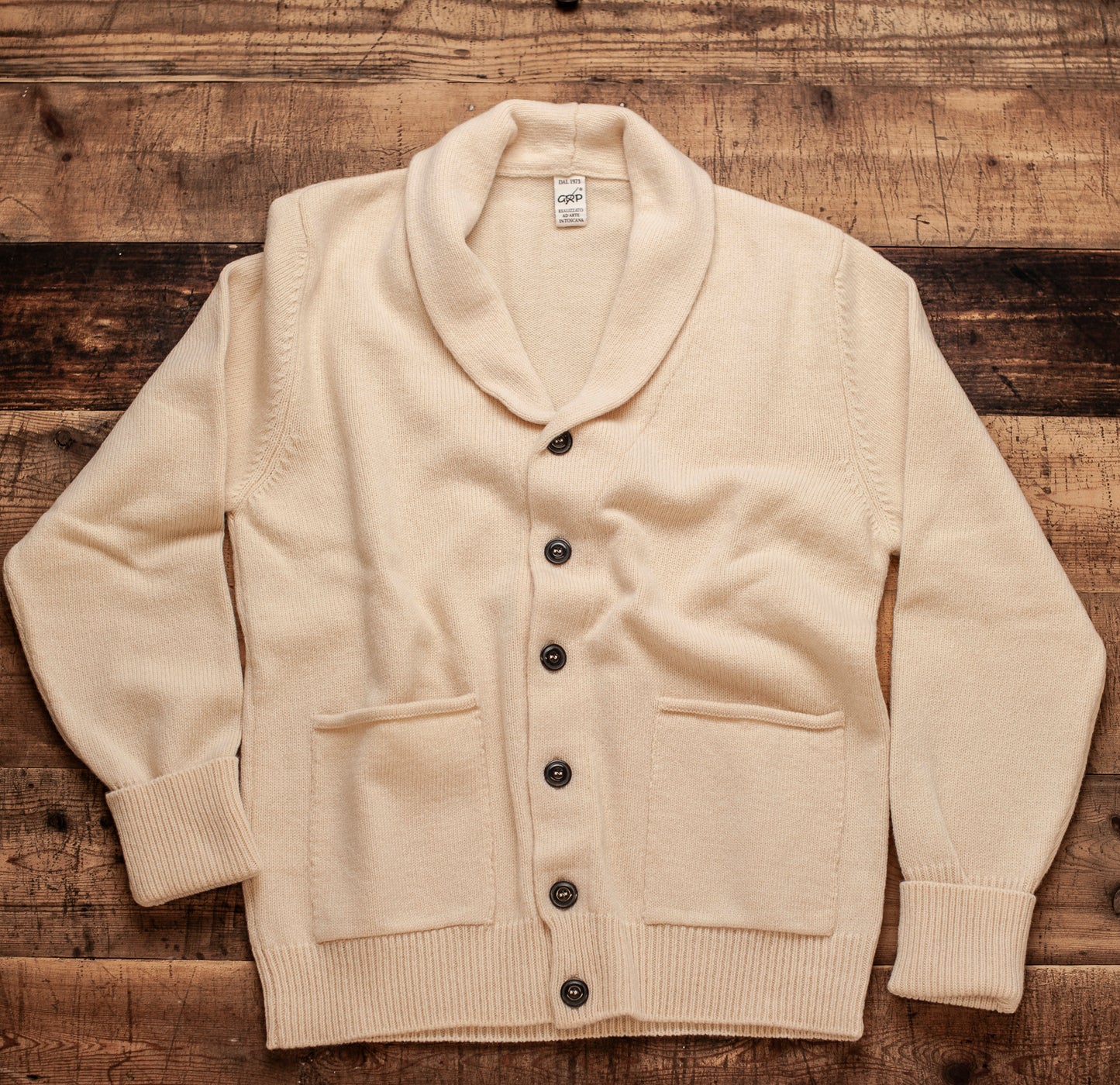 Cardigan Shawl Collar | Ecru