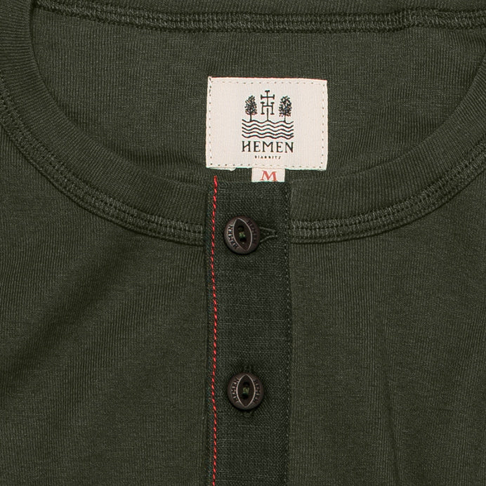 Henley | dark forest green