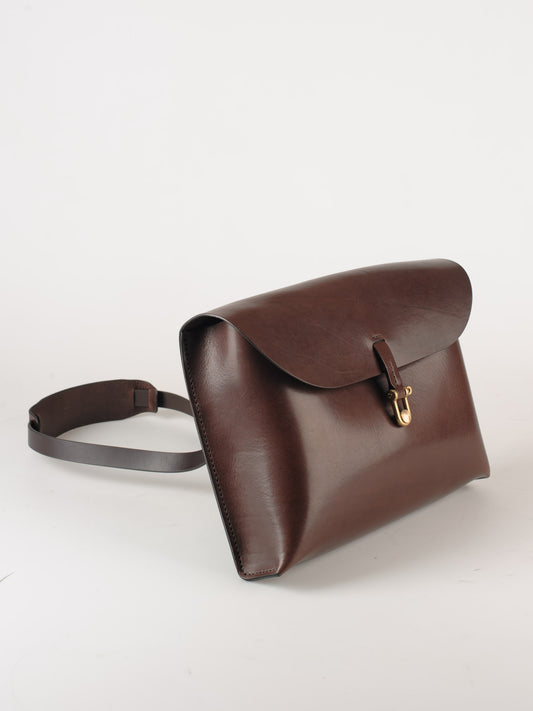 Messenger taske stor | brun