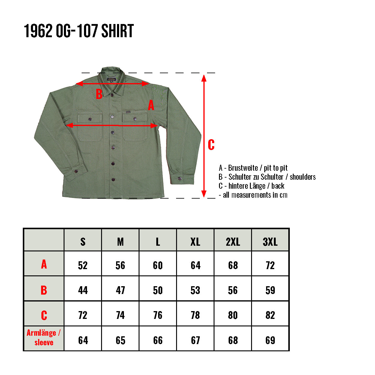 1962 OG-107 Shirt Navy