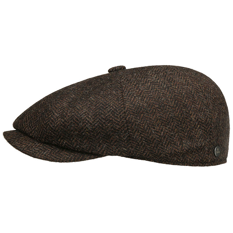 8-Panel Cap Wool Brun Sildeben