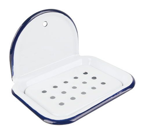 Emalje Sæbeskål Væghængt