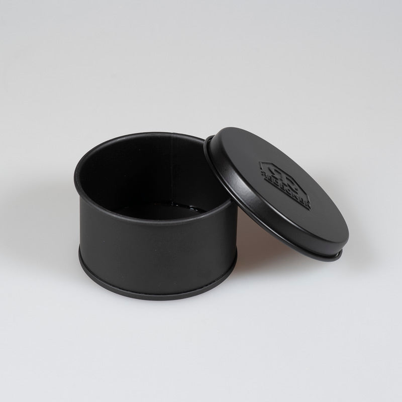 Rund Sæbeskål Sort Metal