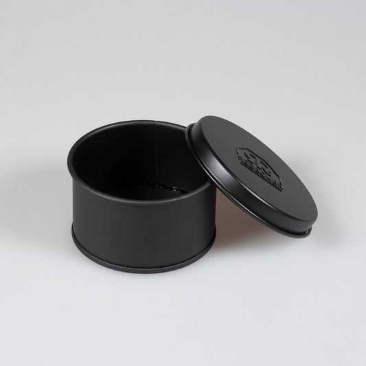 Rund Sæbeskål Sort Metal