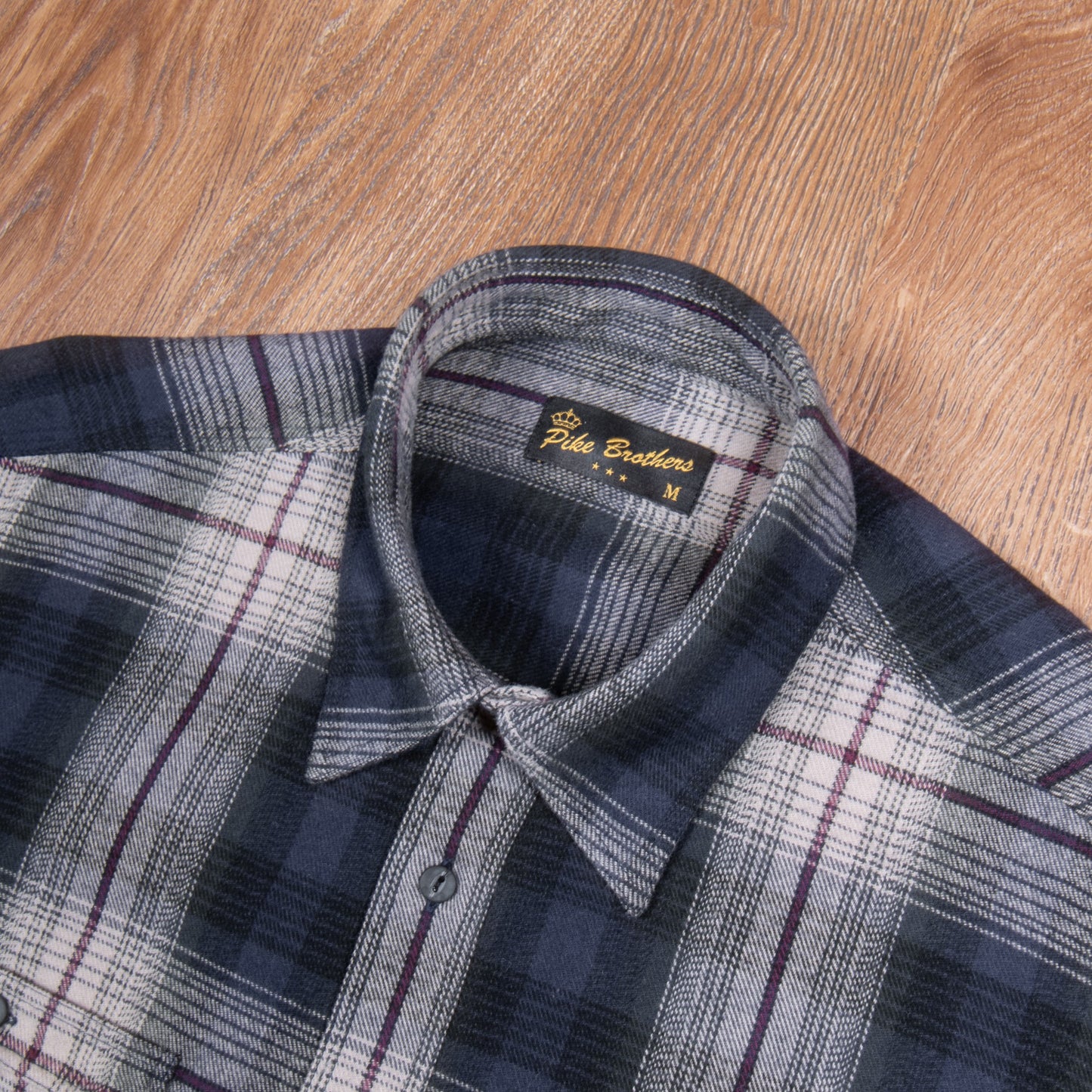 1937 Roamer Shirt Blue/Beige Flannel