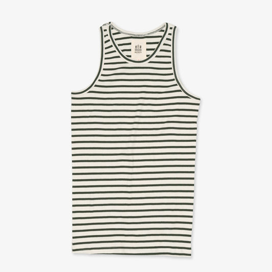 Tank Top | Breton stripe khaki