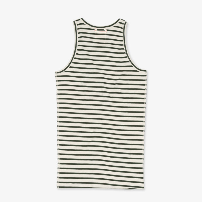 Tank Top | Breton stripe khaki