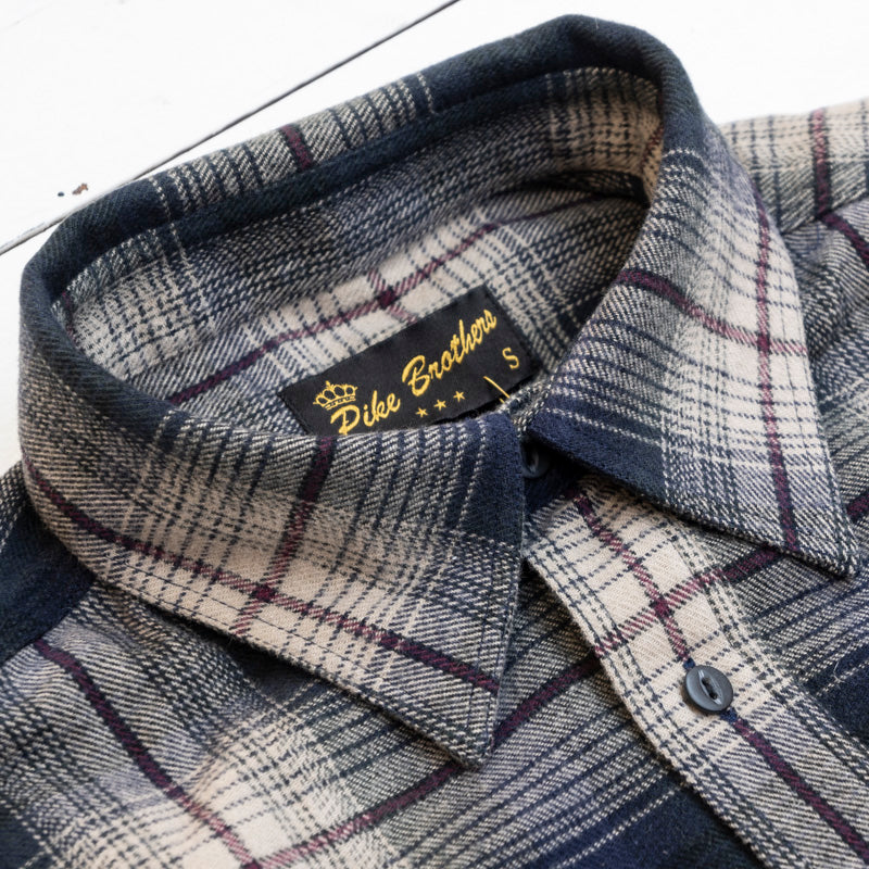 1937 Roamer Shirt Blue/Beige Flannel