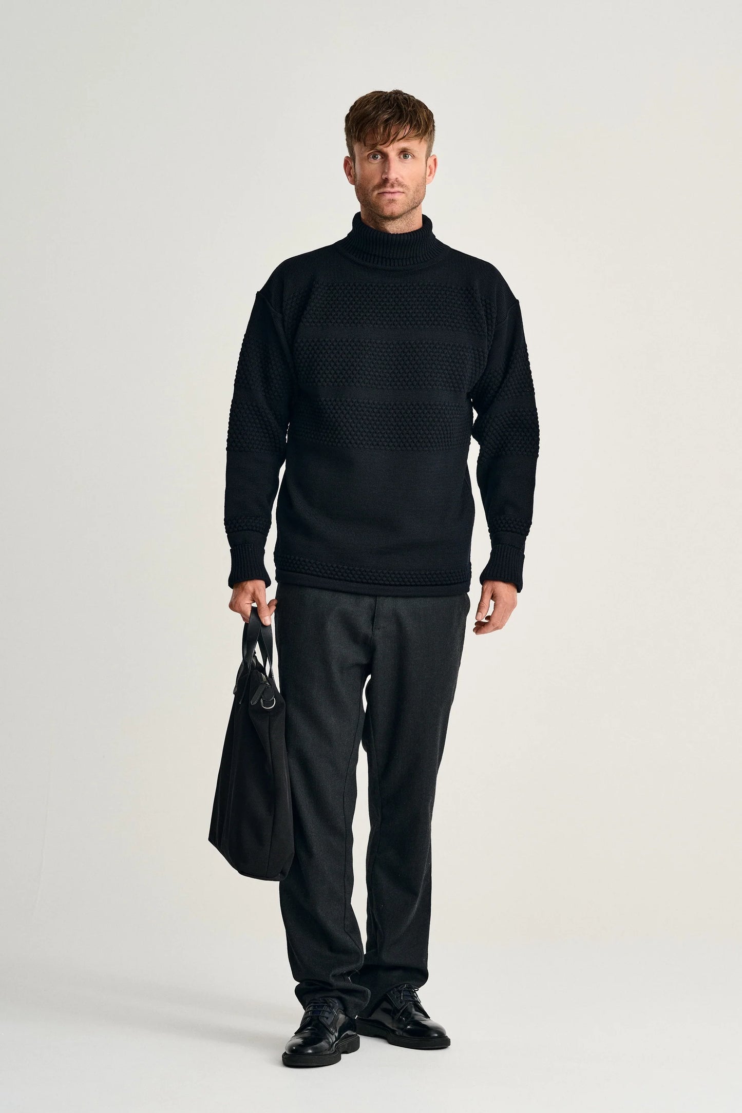 Fisherman | høj hals | navy blue