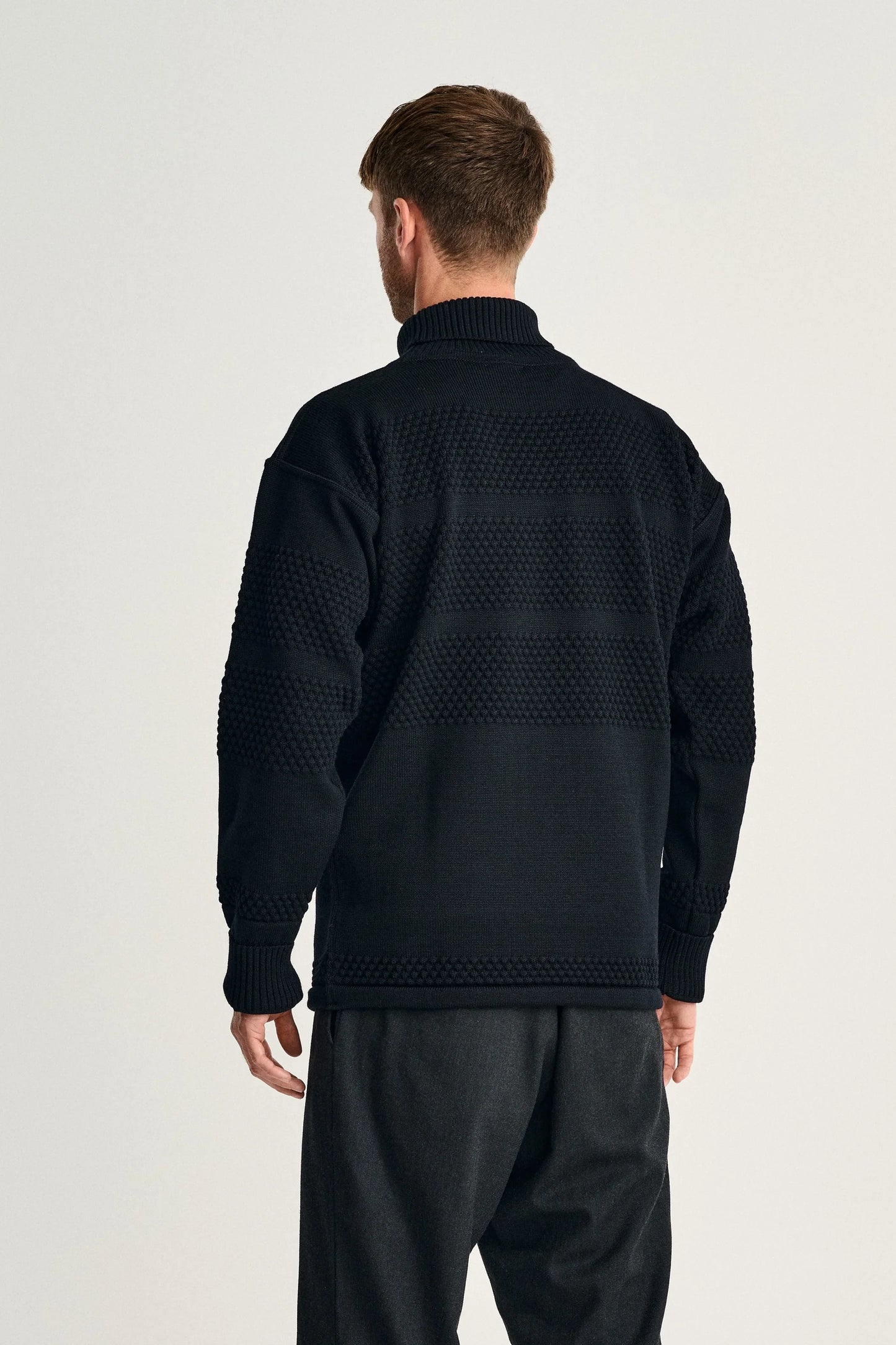 Fisherman | høj hals | navy blue