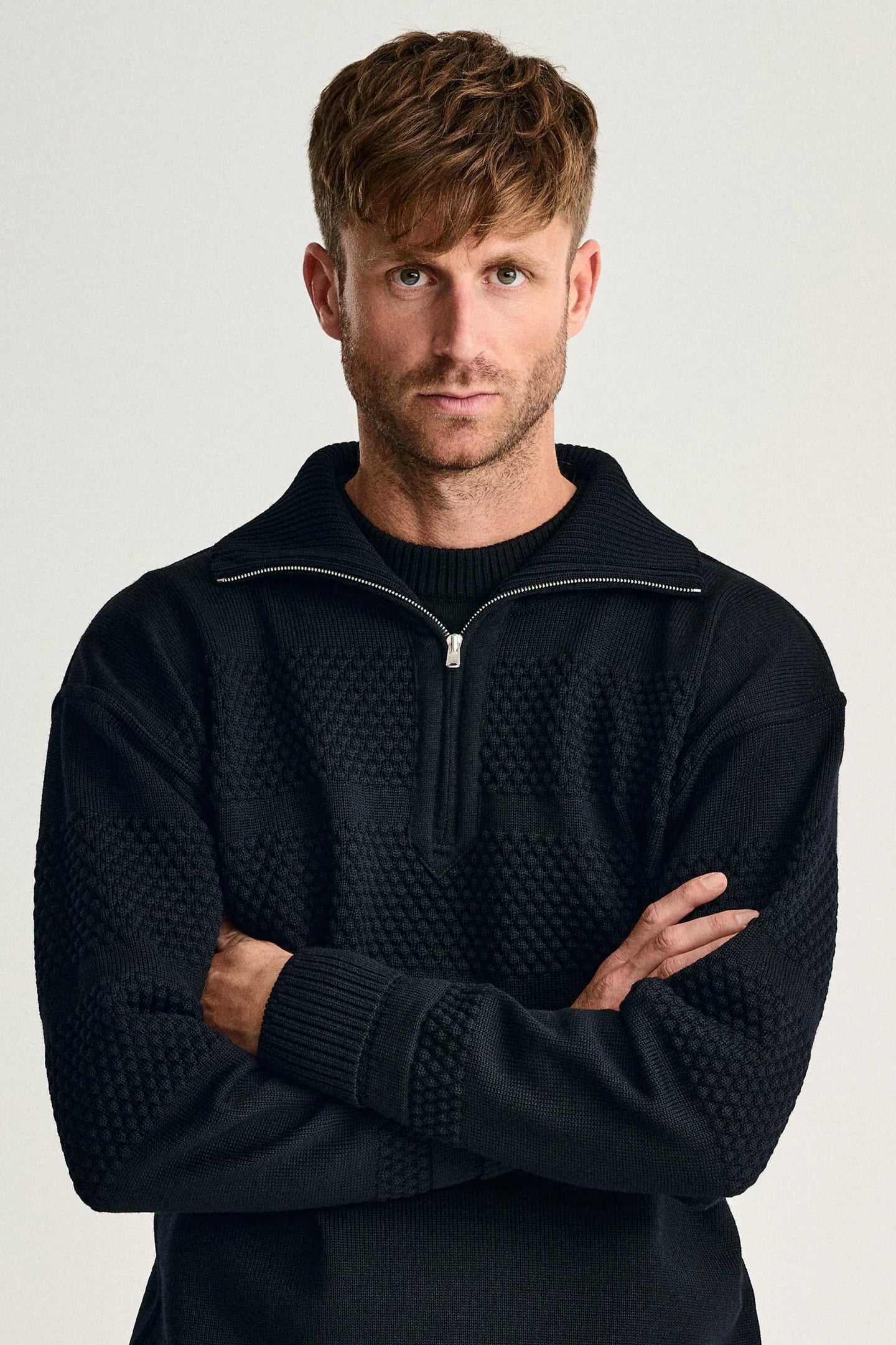 Fisherman | kort lynlås | navy blue