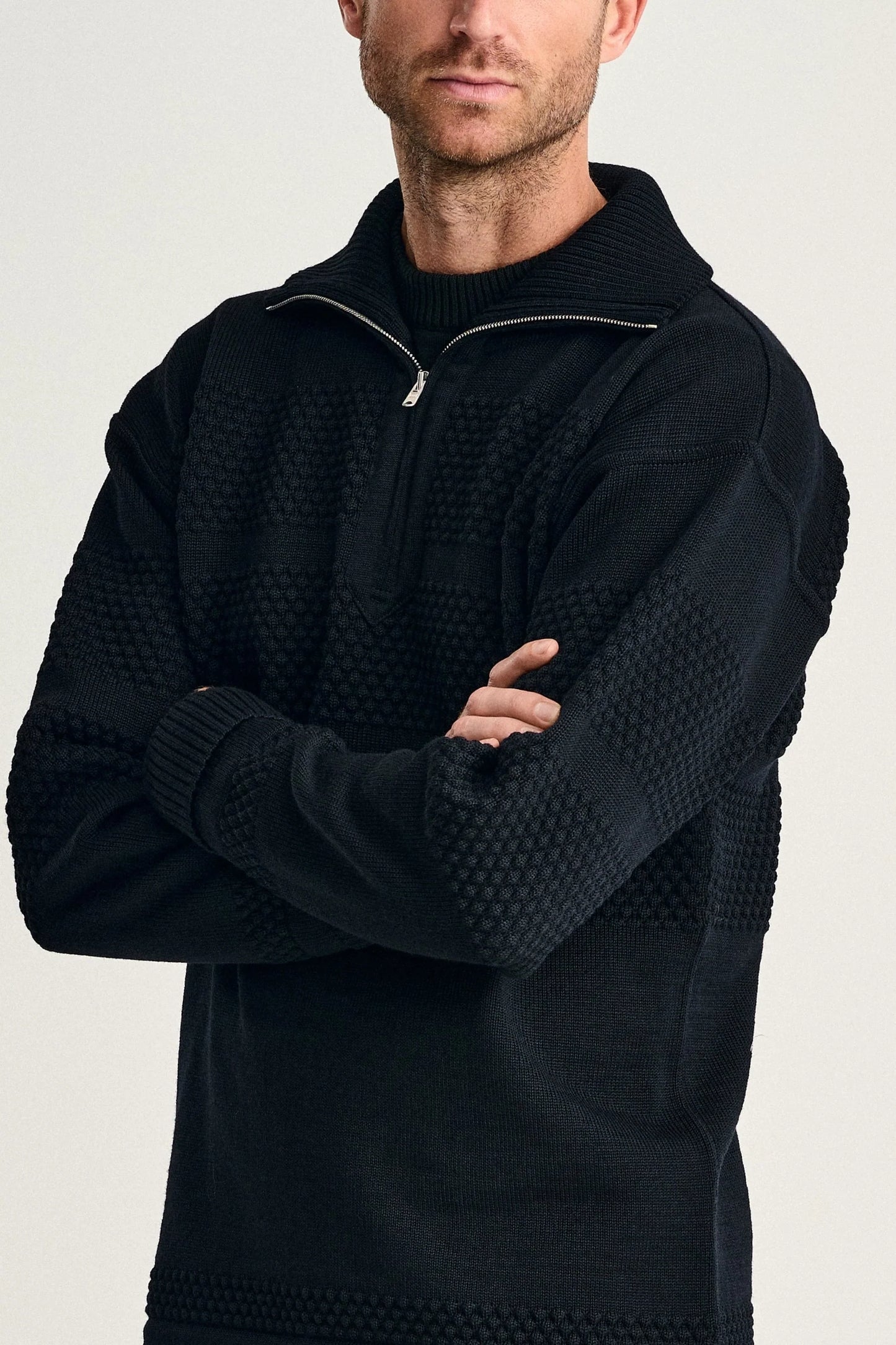 Fisherman | kort lynlås | navy blue