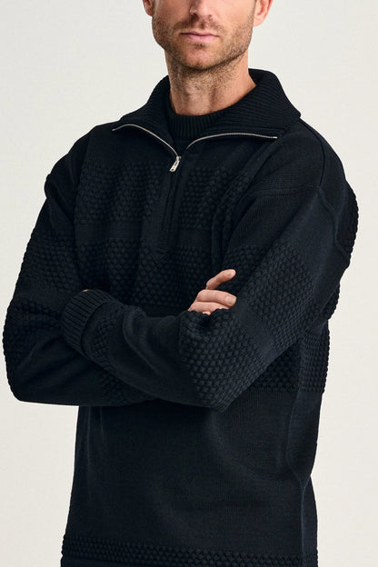 Fisherman | kort lynlås | navy blue