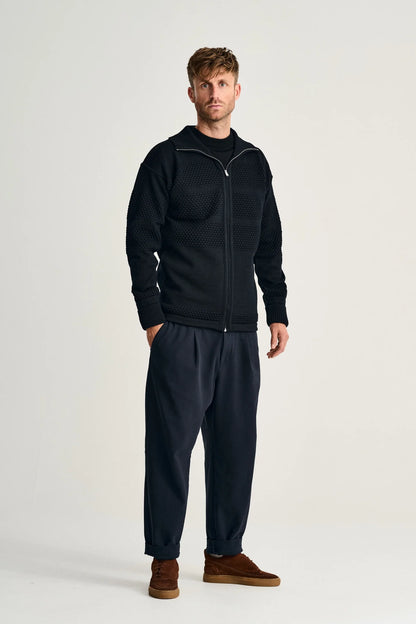 Fisherman III | lang lynlås | navy blue