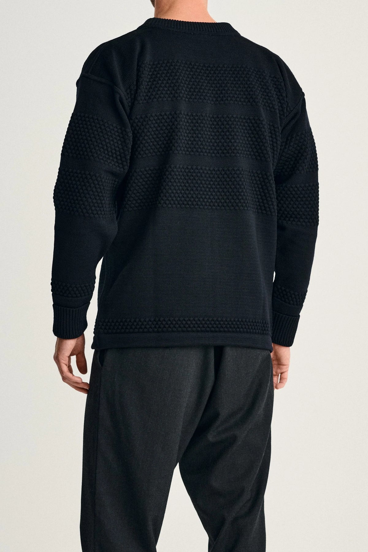 Fisherman | crew neck | navy blue