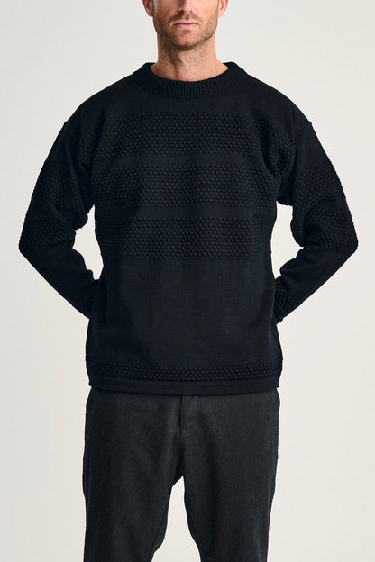 Fisherman | crew neck | navy blue