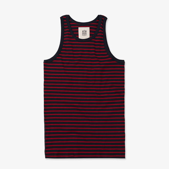 Tank top Gari | breton stripe deep marine/red