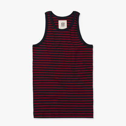 Tank top Gari | breton stripe deep marine/red