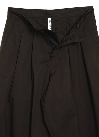 Andrew super wide cut trousers | coffee drill
