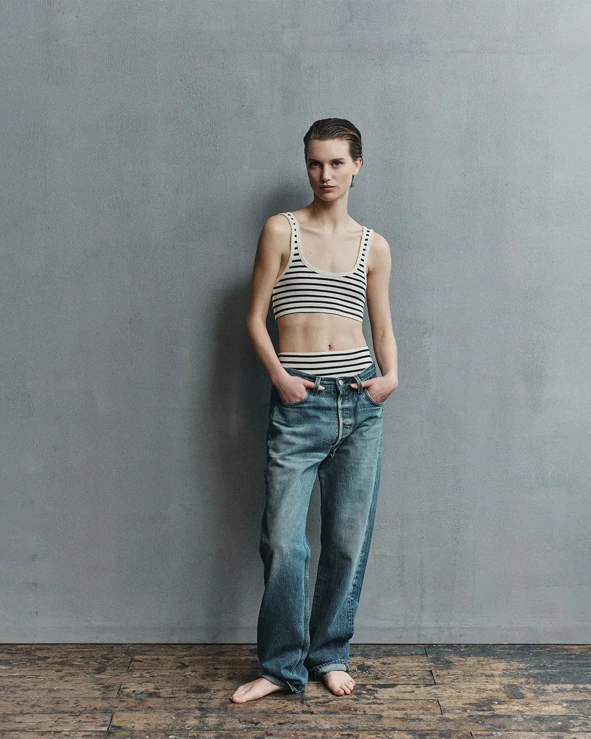 Nille Bra | breton stripe natural/marine